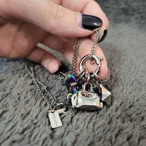 Coach charm necklace